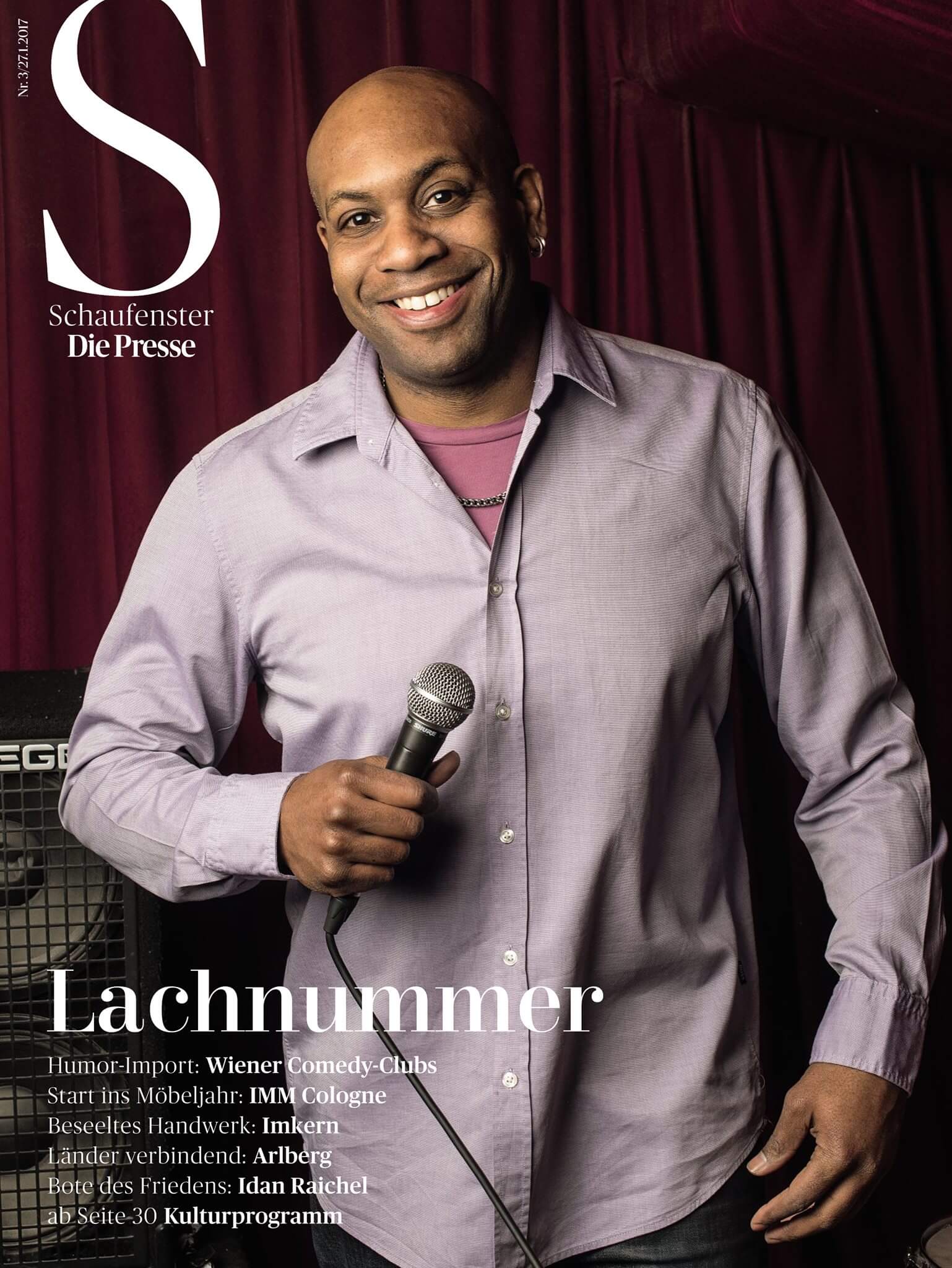 On the cover of the Sunday magazine of the newspaper Die Presse